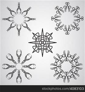 Vector Celtic Tattoo Sun Elements