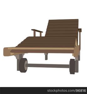 Vector chair illustration recliner icon beach summer lounge design relax vacation reclining isolated