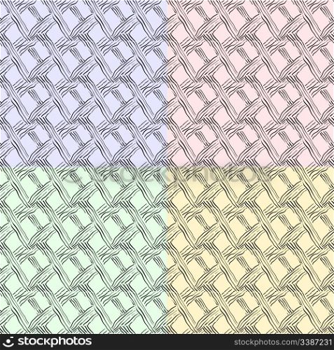 vector chequered texture in different colors, clipping masks, each can be used separatly