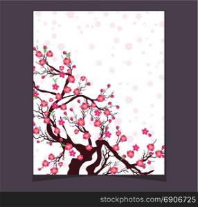 Vector Cherry blossom for Chinese New Year and mid autumn festival