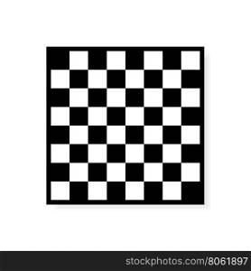 Vector Chess board icon. Vector Chess board icon. Black and White Squares