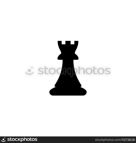 vector chess piece set for logo design,rook icon illustration design