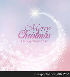 Vector Christmas background. Merry Christmas card, Happy New Year background