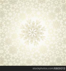Vector Christmas background, Merry Christmas card with snow