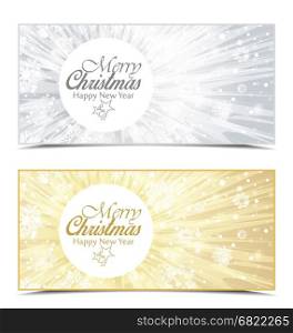 Vector Christmas background. Vector Christmas background, Merry Christmas banners with snow