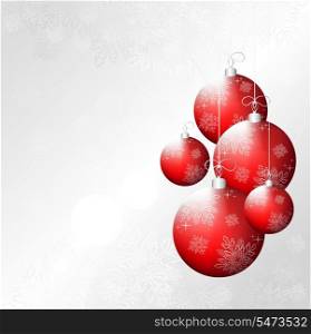 Vector Christmas design background with event balls