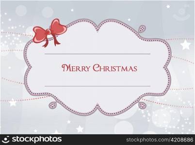 vector christmas frame with circles