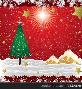 vector christmas greeting card