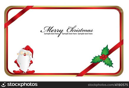 vector christmas greeting card