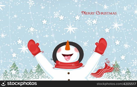 vector christmas greeting card