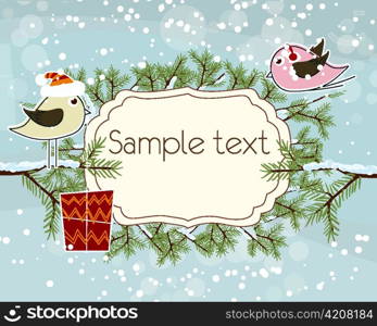 vector christmas greeting card