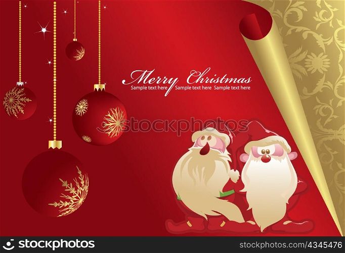 vector christmas greeting card