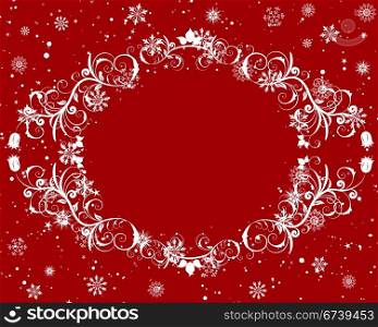 Vector Christmas (New Year) frame for design use