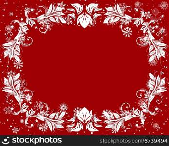 Vector Christmas (New Year) frame for design use