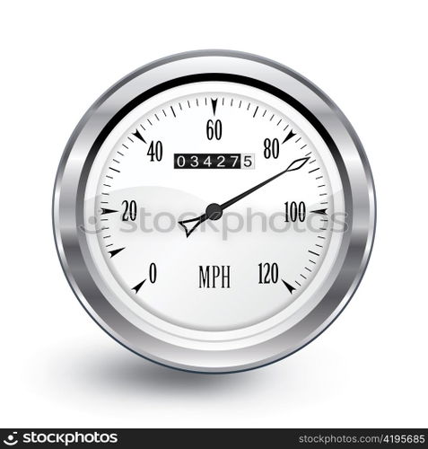 vector chrome speedometer