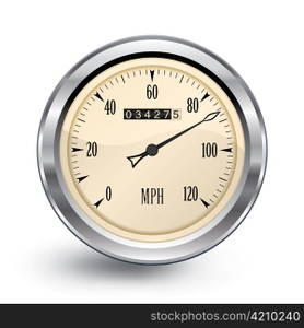 vector chrome speedometer