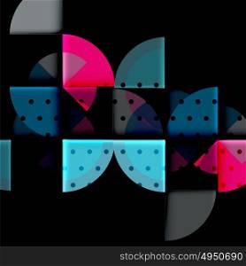 Vector circle abstract background. Vector circle abstract background with light and shadow effects, dotted