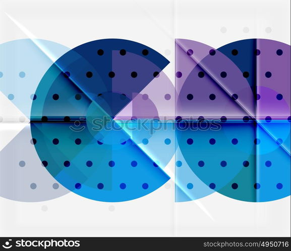 Vector circle abstract background. Vector circle abstract background with light and shadow effects, dotted