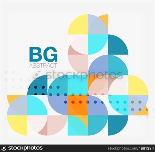 Vector circle abstract background. Vector template background for workflow layout, diagram, number options or web design