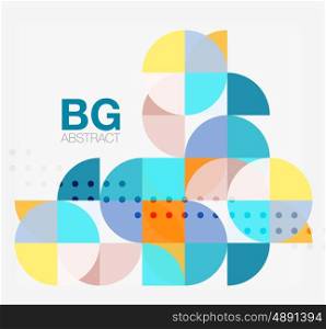 Vector circle abstract background. Vector template background for workflow layout, diagram, number options or web design