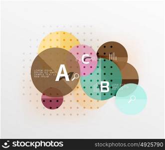 Vector circle banner. Vector circle banner. Vector template background for workflow layout, diagram, number options or web design