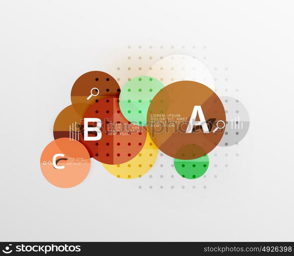 Vector circle banner. Vector circle banner. Vector template background for workflow layout, diagram, number options or web design