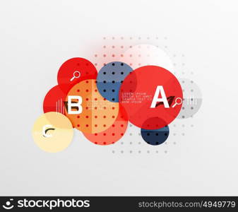 Vector circle banner. Vector circle banner. Vector template background for workflow layout, diagram, number options or web design