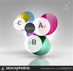 Vector circle infographics. Vector circle infographics. Vector template background for print workflow layout, diagram, number options or web design banner