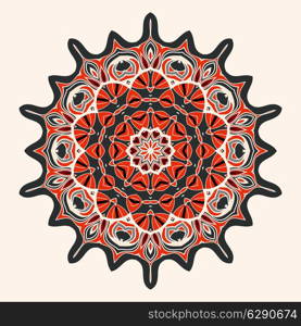 Vector circular pattern background, vector illustration with space for your text. Kaleidoscope, mandala backdrop. Modern banner design template, vector illustration.