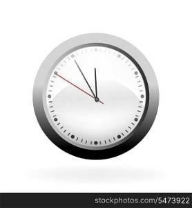 Vector clock isolated on a white background