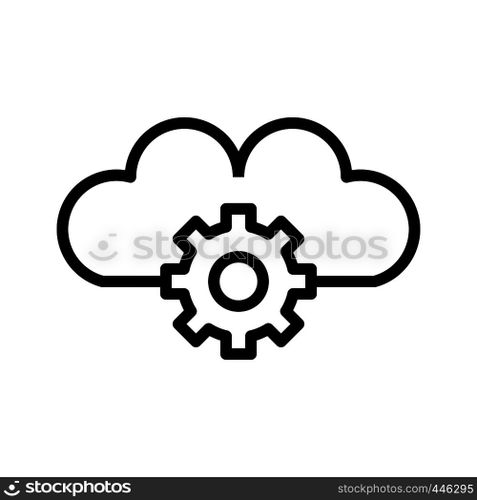 Vector Cloud Settings Icon