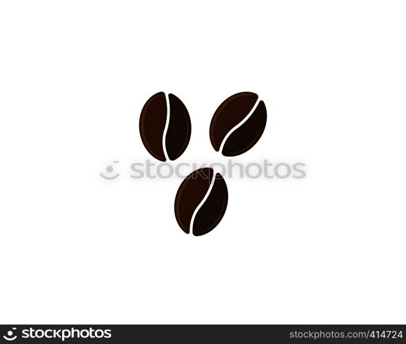 vector coffee beans template vector icon illustration design