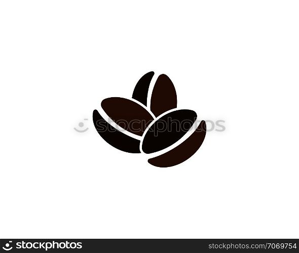 vector coffee beans template vector icon illustration design