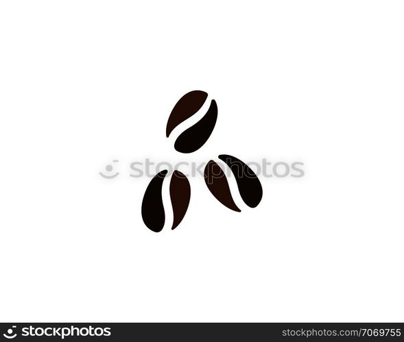 vector coffee beans template vector icon illustration design