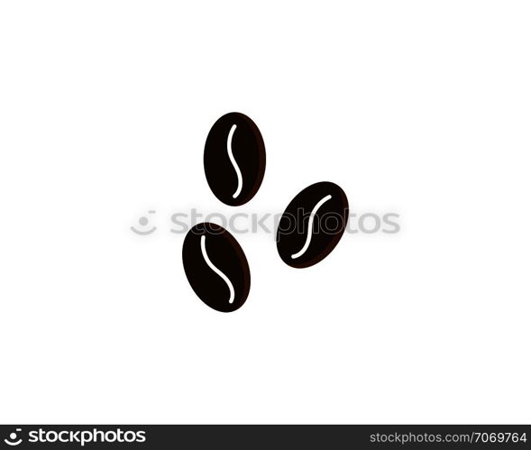 vector coffee beans template vector icon illustration design