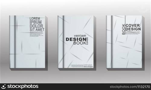 Vector collection of book covers with white shadow boxes