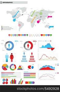 Vector collection of infographic elements.
