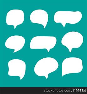Vector collection of isolated speech bubbles . set of speech bubbles.