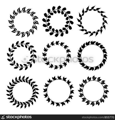 Vector Collection of Laurels, Floral Elements and Banners, stock vector illustration