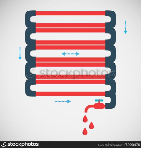 Vector color abstract design tangled pipes eps.. Vector color abstract design tangled pipes eps