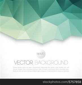 Vector color abstract geometric banner with triangle.. Vector abstract geometric background with triangle