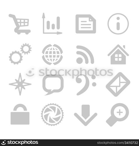 Vector color application icons isolated on white background