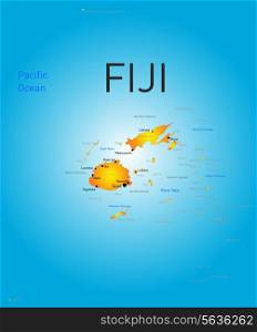 Vector color map of Fiji