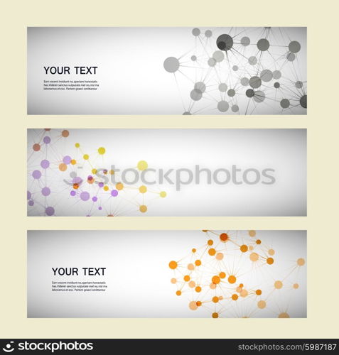 Vector color network connection and DNA atom.. Vector color network connection and DNA atom