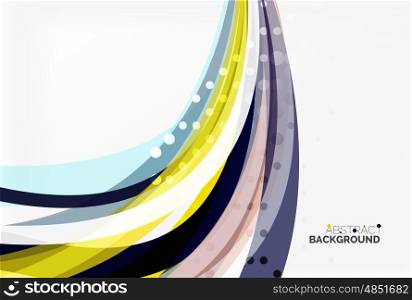 Vector color wave lines with dotted effect on light background. Vector color wave lines with dotted effect on light background. Template for workflow layout, diagram, number options or web design