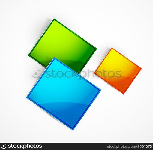 Vector colore glossy frames