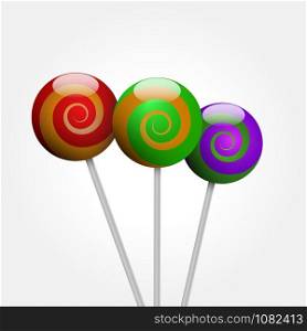 Vector colored lollipop
