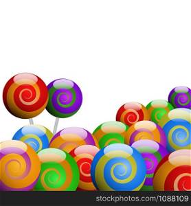 Vector colored lollipop background