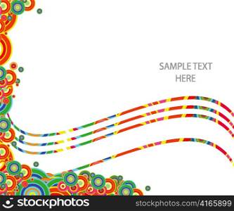 vector colorful abstract background with circles