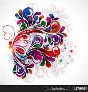 vector colorful abstract illustration